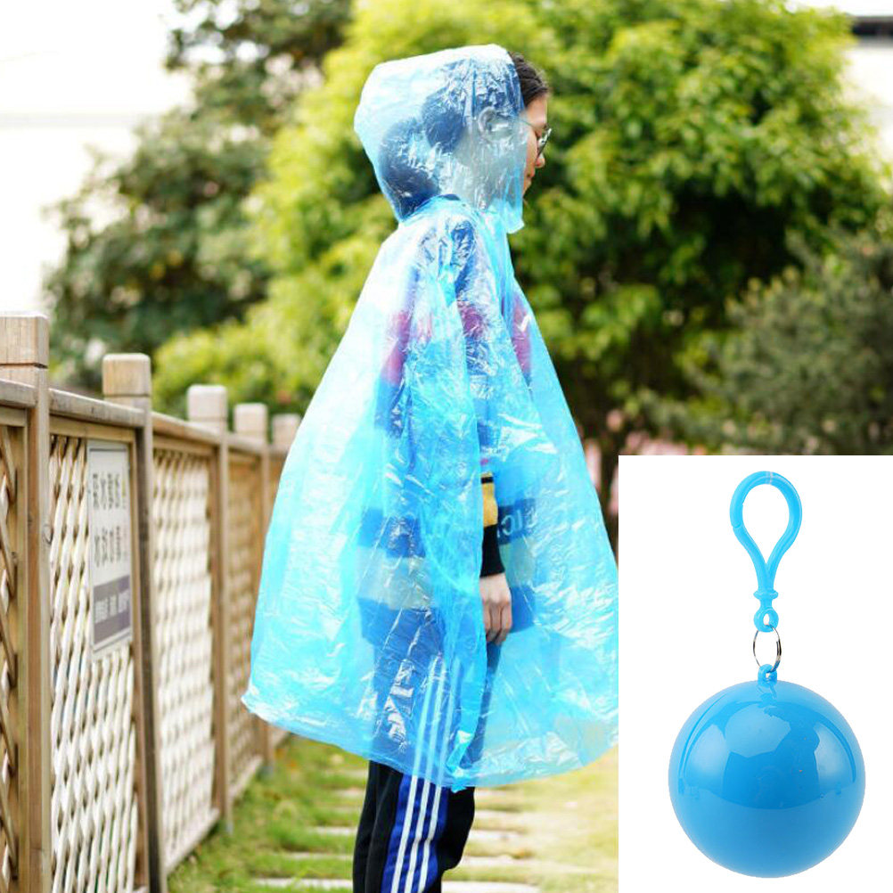 Emergency Poncho Rain - 4Pcs Portable Waterproof Rain Ponchos Compact