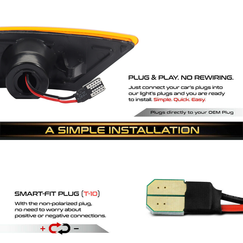 2PCS Car LED Front Side Marker - Signal Flare Kit 리뷰 및 가격