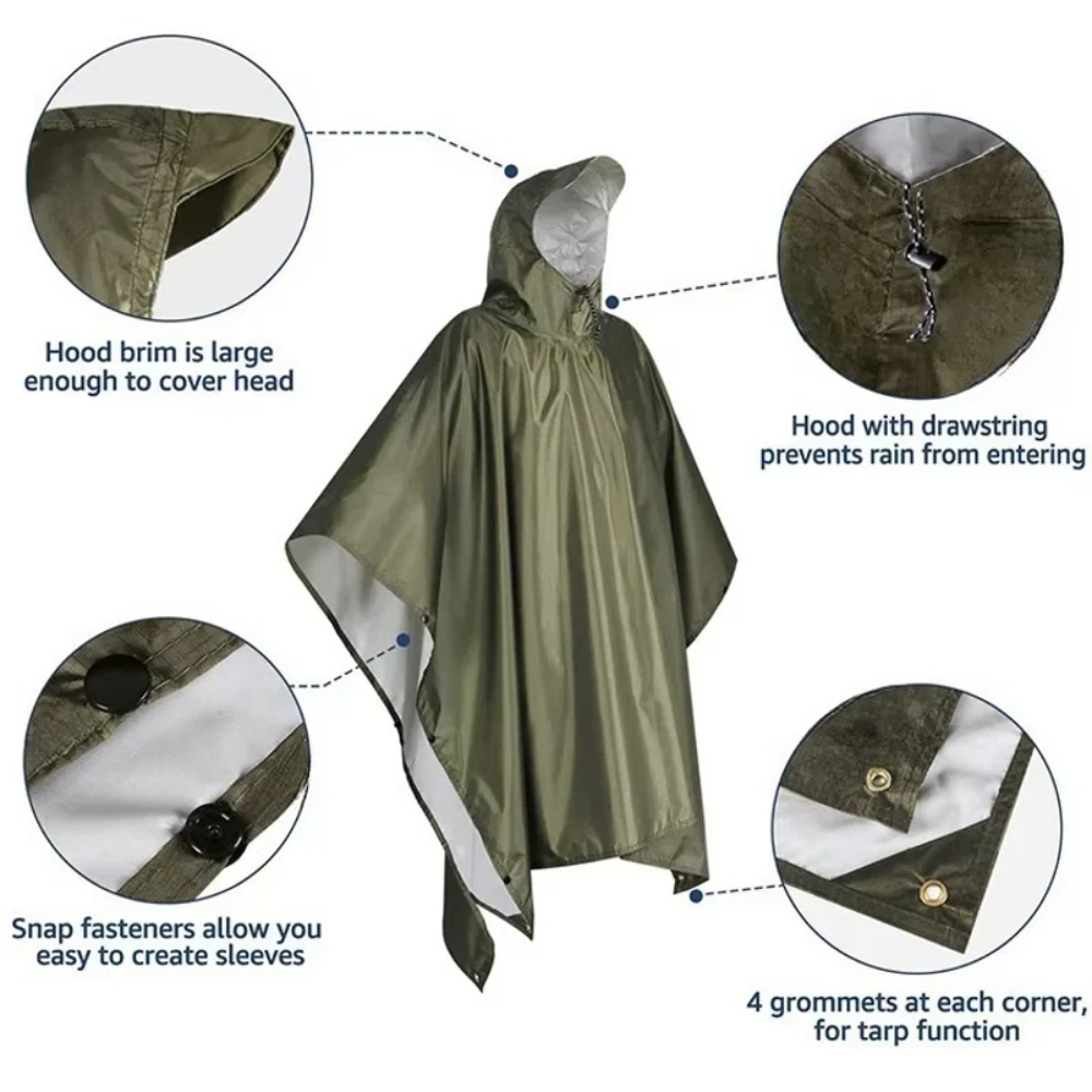 Outdoor Multifunctional 3 In 1 - Emergency Poncho Rain 리뷰 및 가격