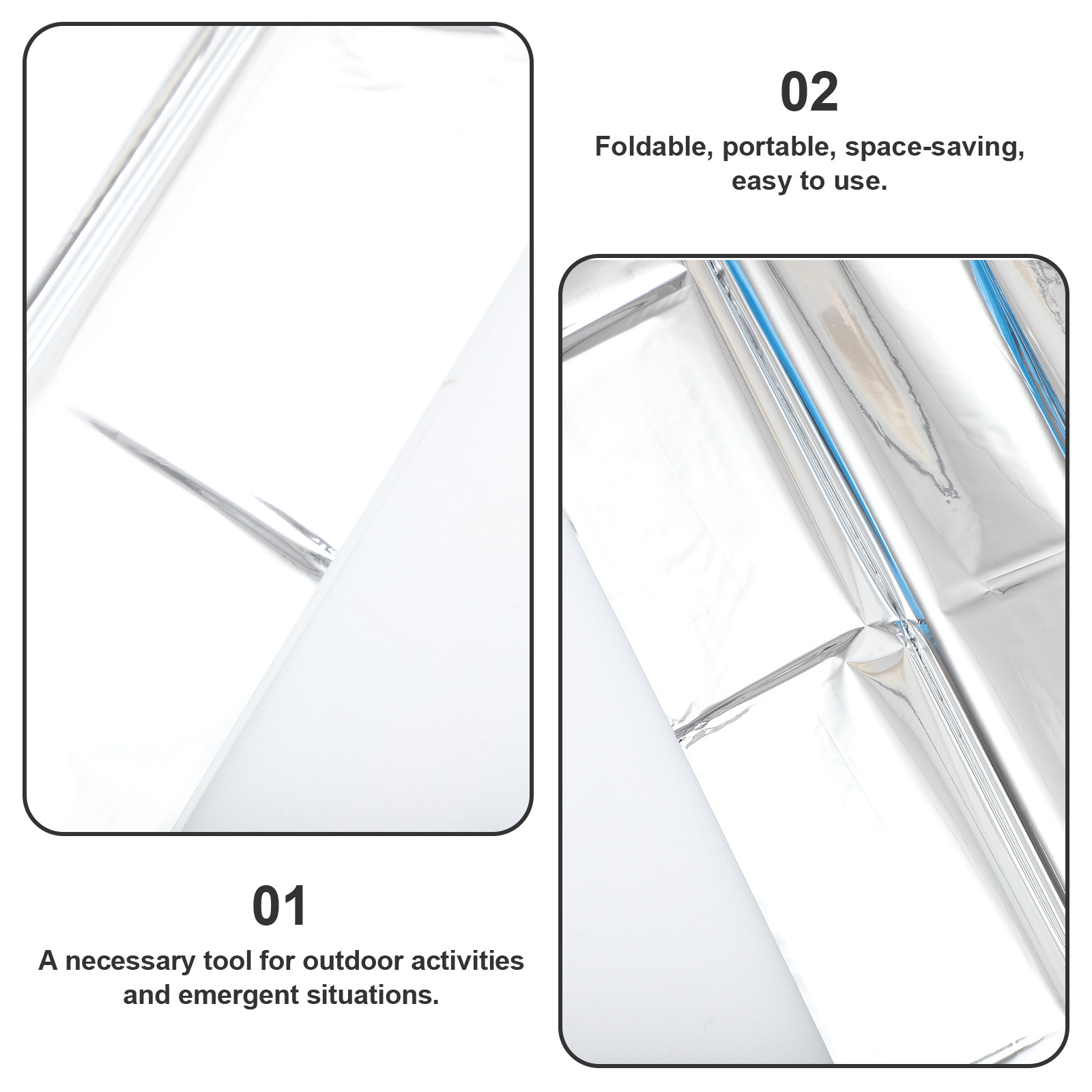 2Pcs Survival Emergency Warm B - Survival Blanket Reflective 리뷰 및 가격