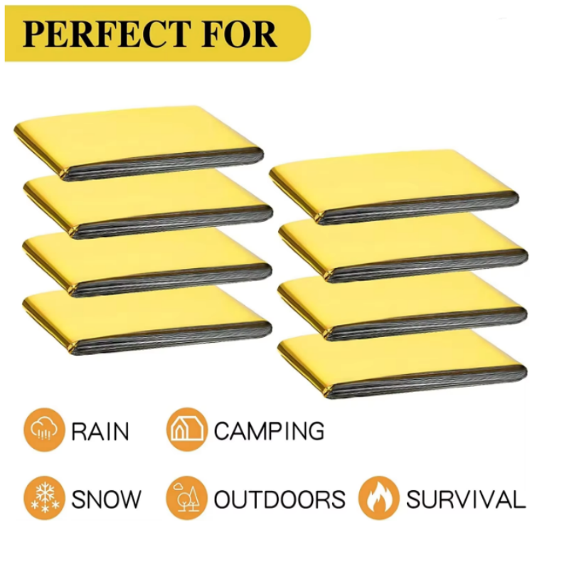 Portable Lightweight Aluminum  - Survival Blanket Reflective 리뷰 및 가격