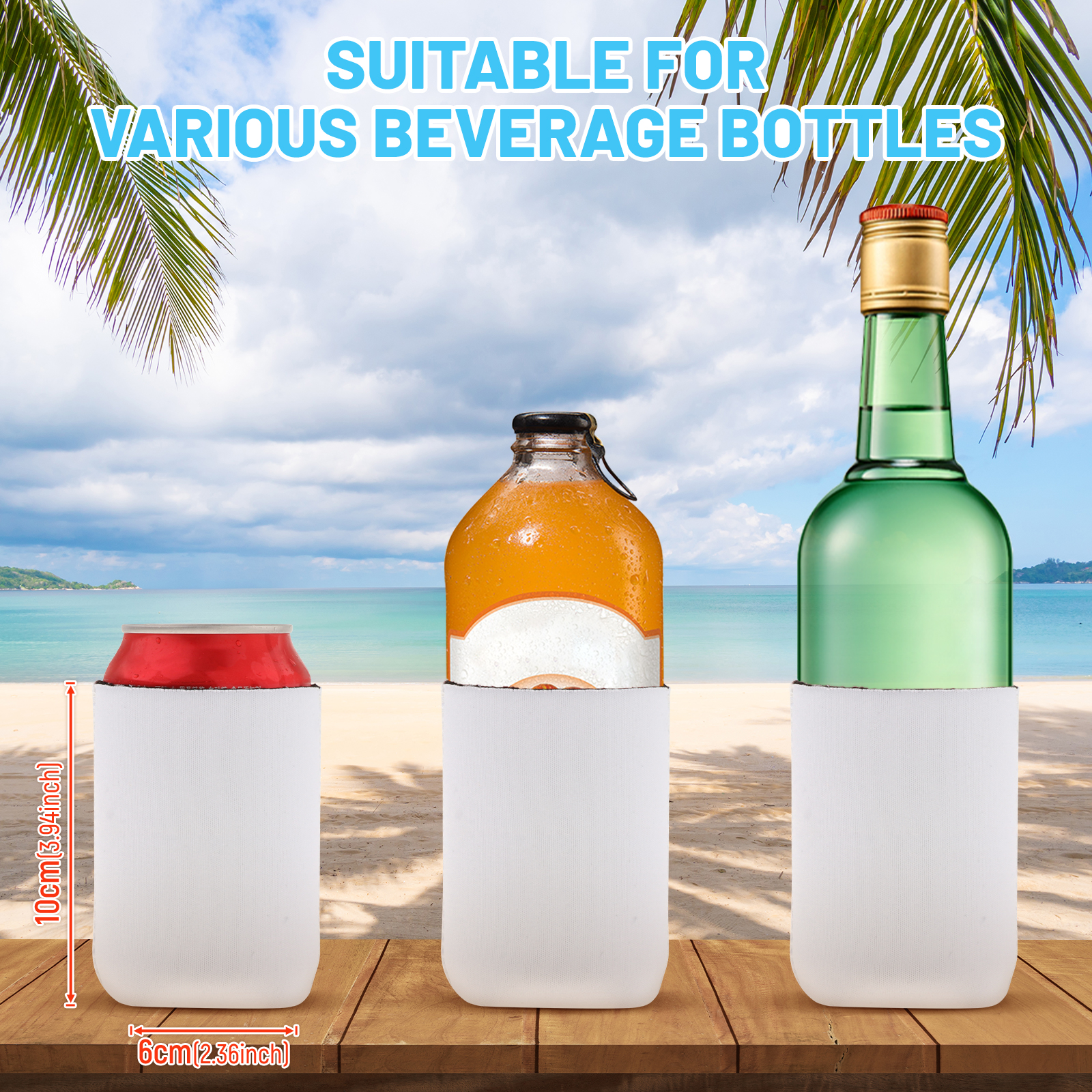 10x Beer Cans Coolers Sleeves  - Water Bag Collapsible 리뷰 및 가격