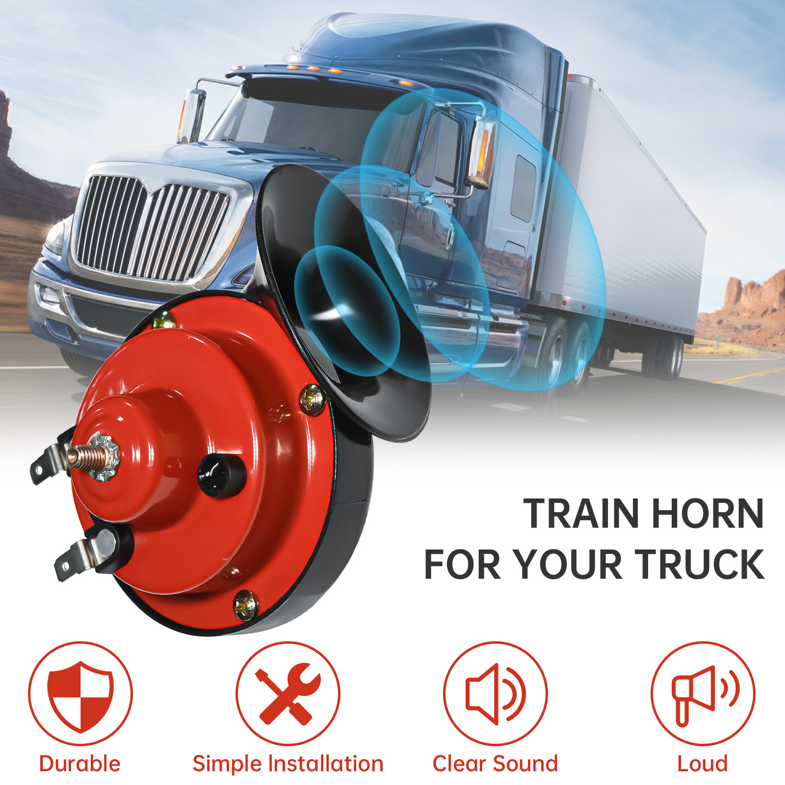 12V Super Loud Train Horns 300 - Emergency Whistle Loud 리뷰 및 가격