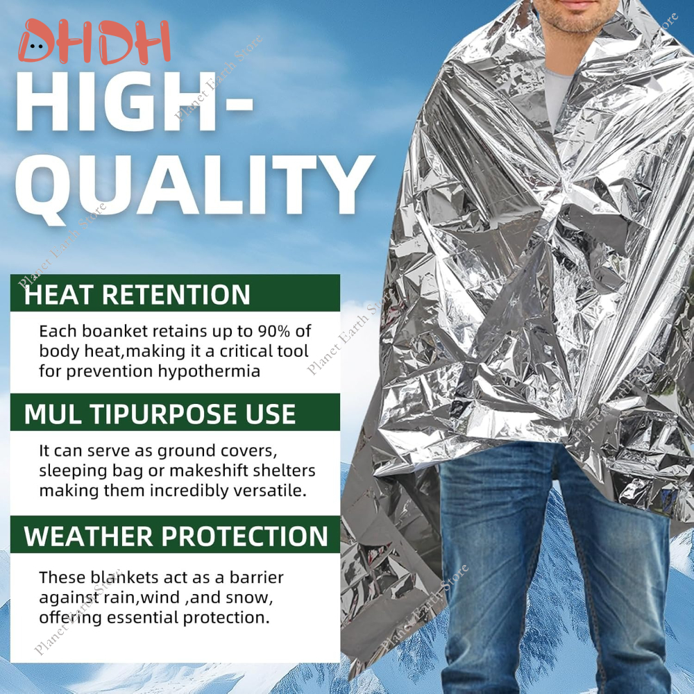 Emergency Thermal Blanket 5/10 - Survival Blanket Reflective 리뷰 및 가격