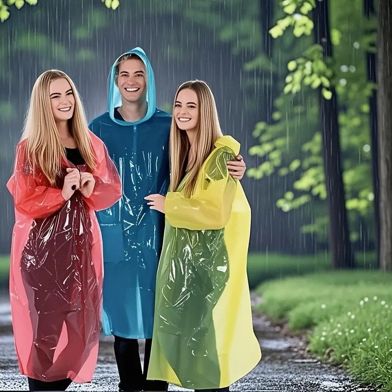 15/30Pcs Random Color Disposab - Emergency Poncho Rain 리뷰 및 가격