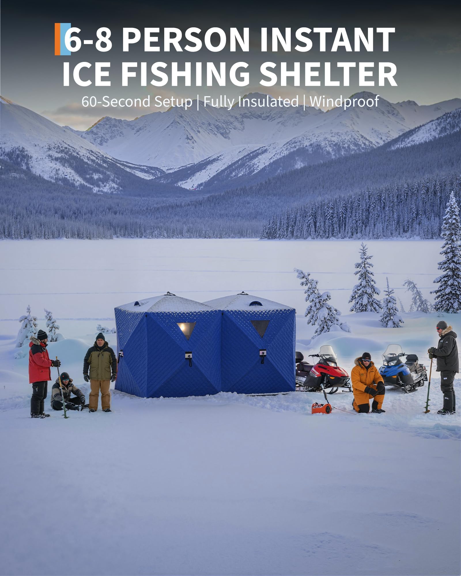 Pop-Up Ice Fishing Tent Hub-St - Emergency Mylar Tent 리뷰 및 가격
