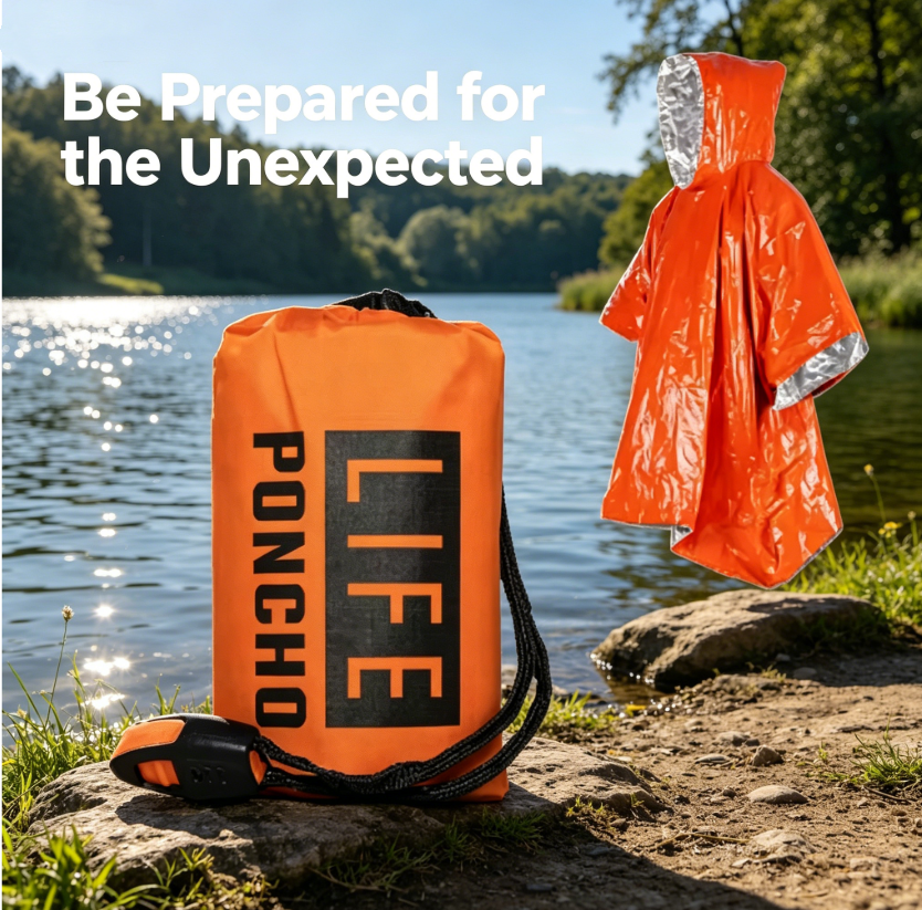 3-in-1 Thermal Emergency Rain  - Emergency Poncho Rain 리뷰 및 가격