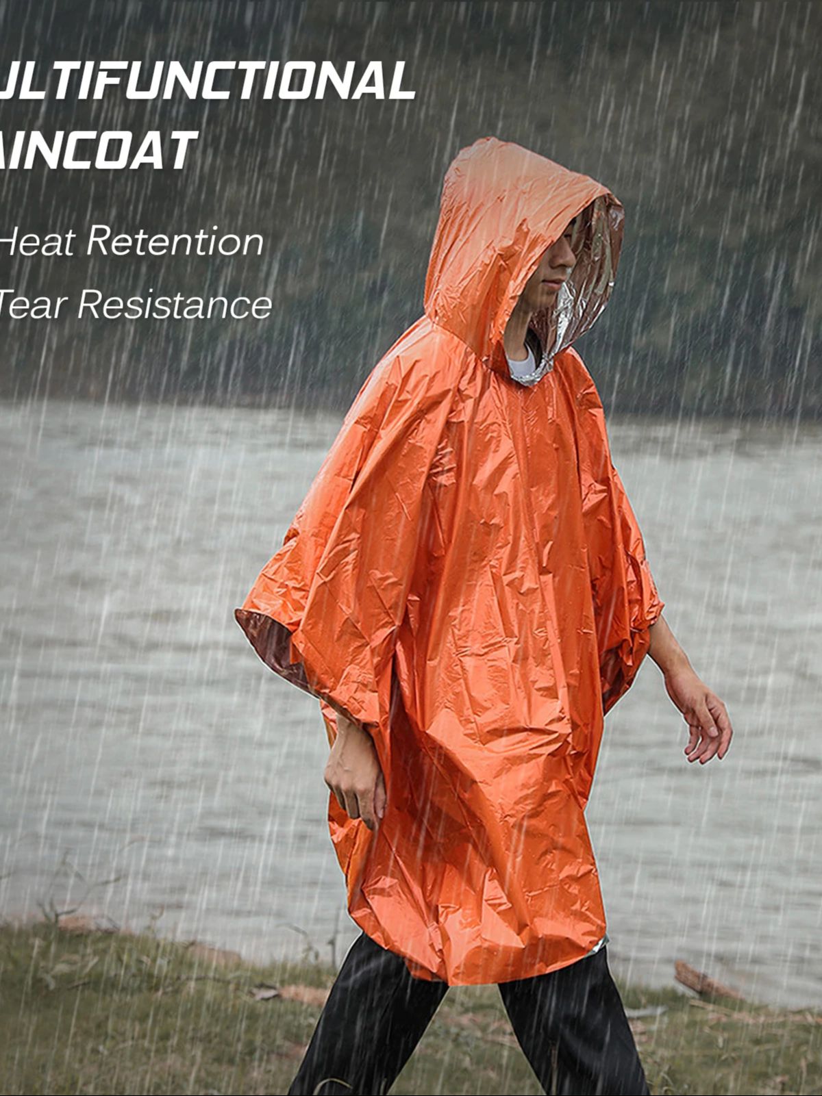 3-in-1 Thermal Emergency Rain  - Emergency Poncho Rain 리뷰 및 가격
