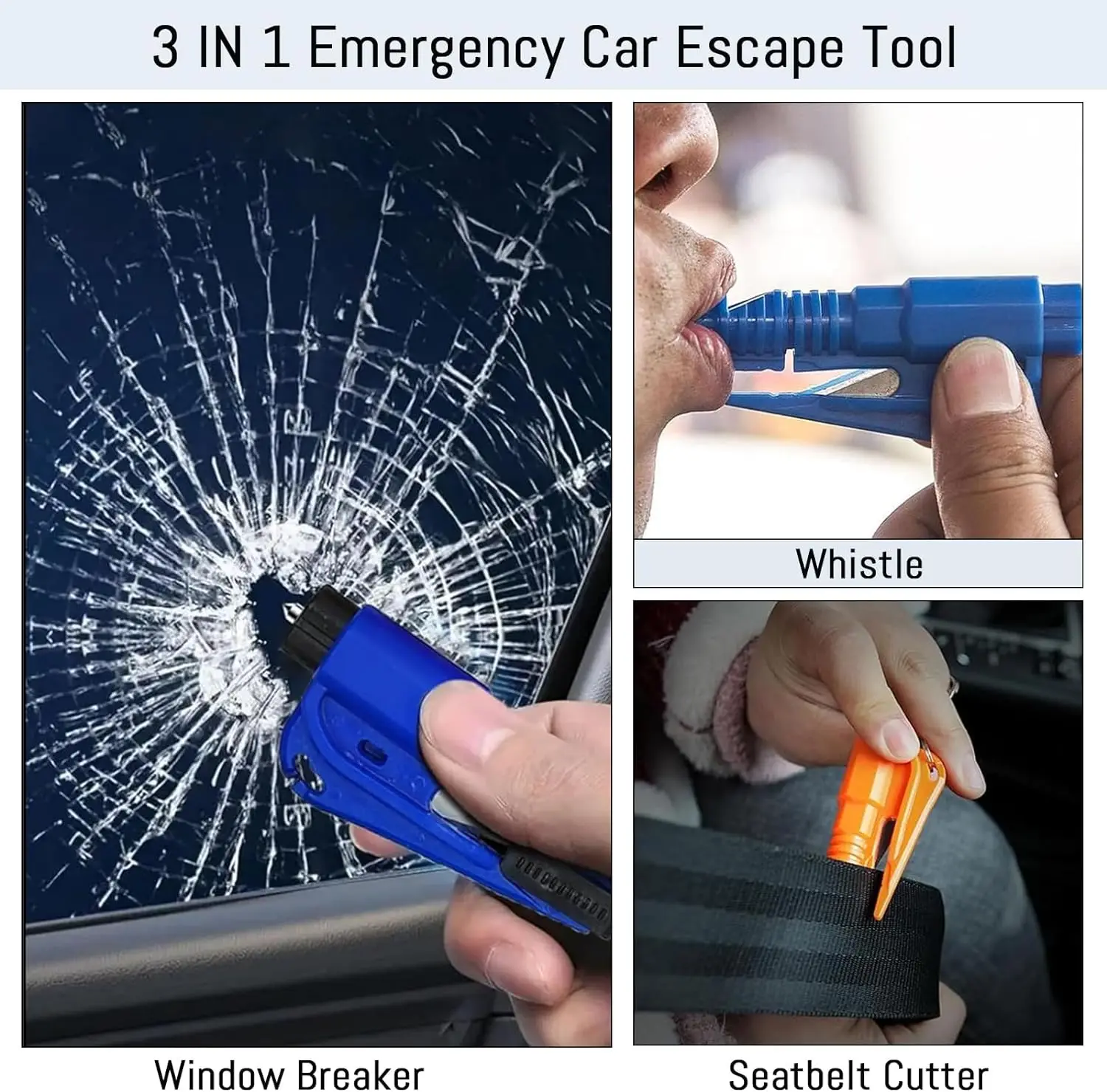 Safety Hammer Car Escape Tool  - Rescue Rope Throw 리뷰 및 가격