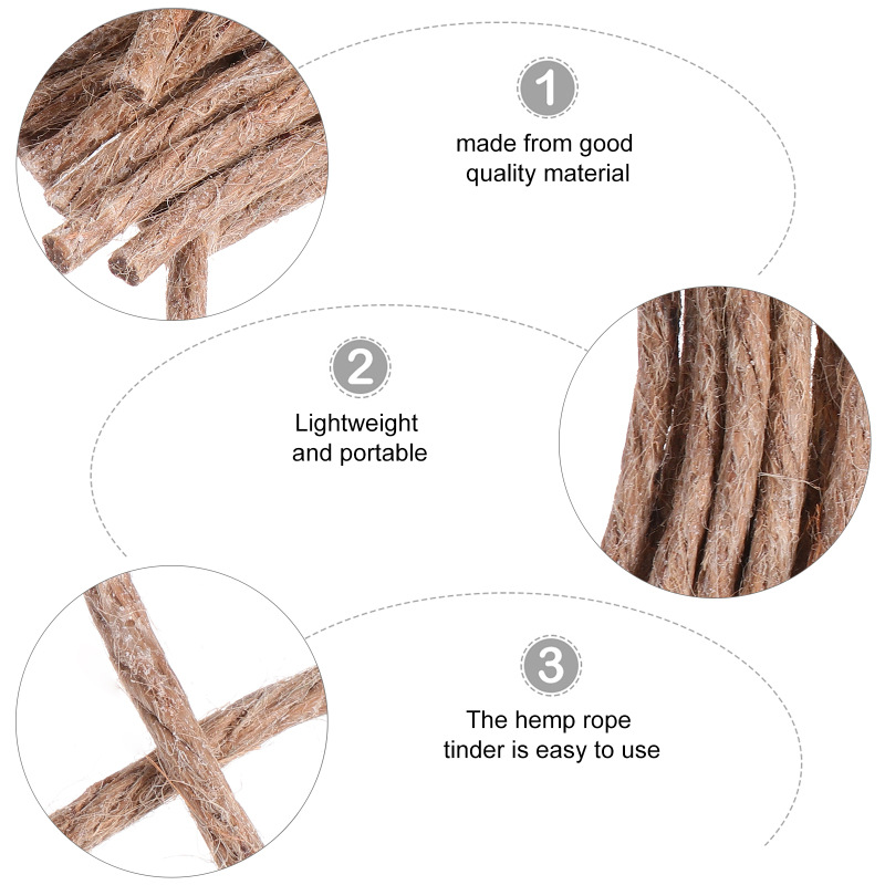 10Pcs Survival Wick Hemp Cord  - Fire Starting Kit 리뷰 및 가격