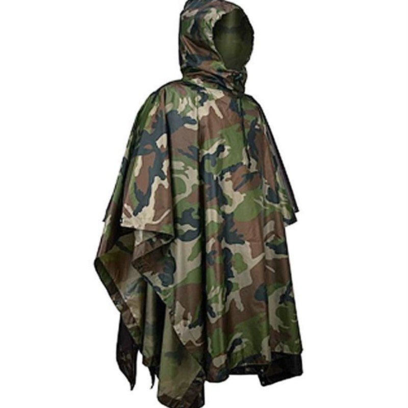 PVC/PU Camouflage Tactical Rai - Emergency Poncho Rain 리뷰 및 가격