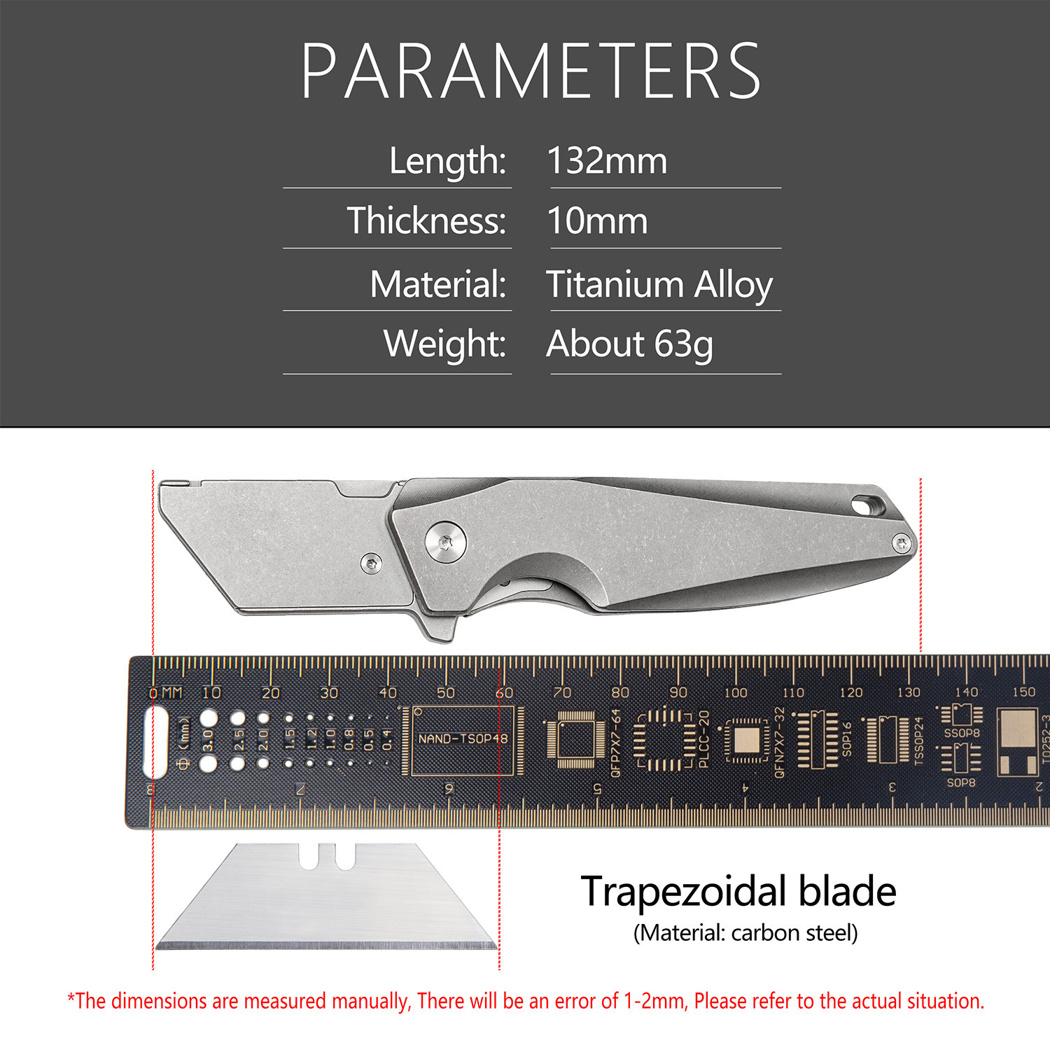 Titanium Alloy Utility Knife H - Bushcraft Knife Fixed 리뷰 및 가격