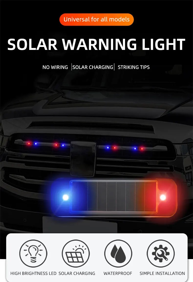 LED Solar Power Car Warning Li - Sos Light Strobe 리뷰 및 가격
