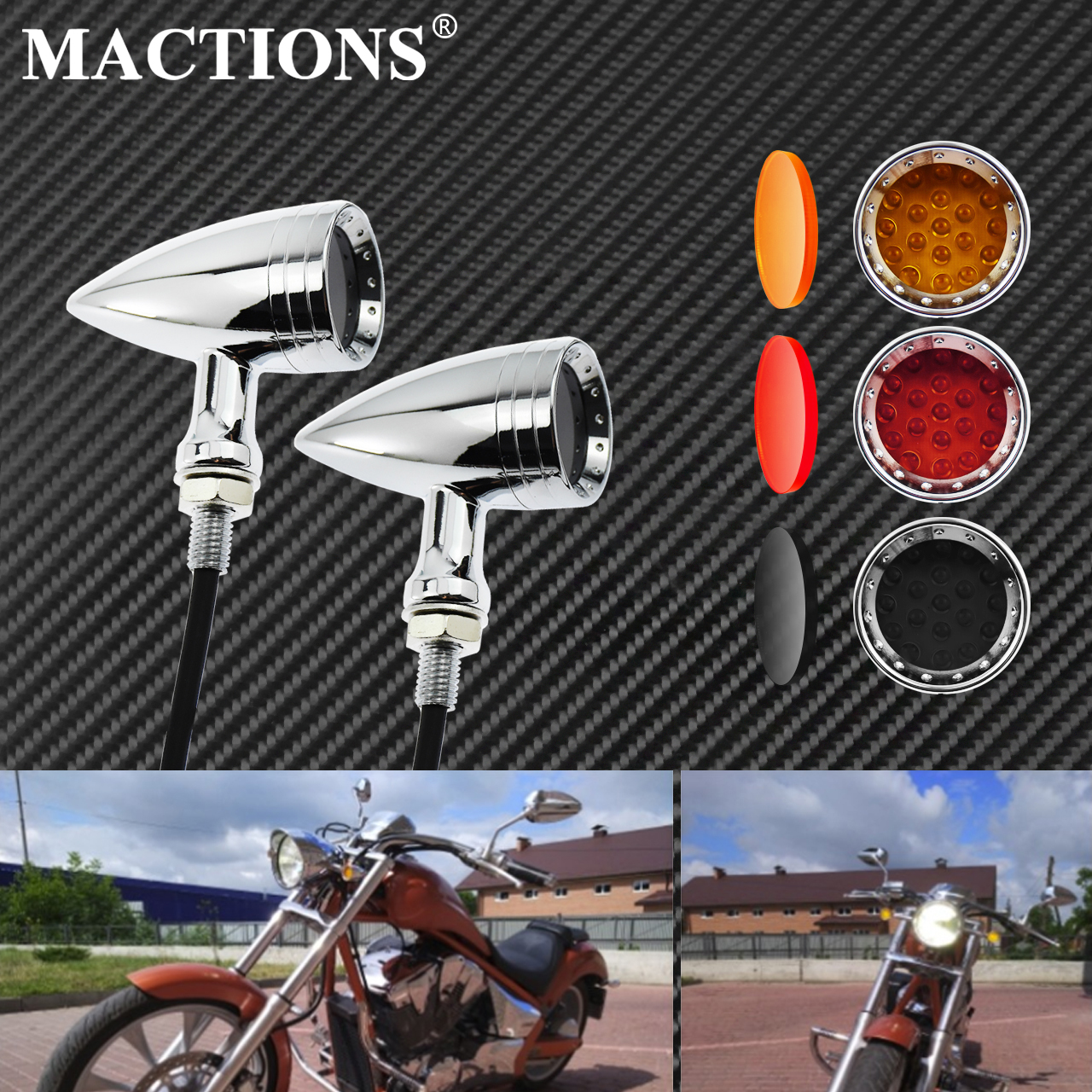 Motorcycle LED Turn Signal Bul - Signal Panel Orange 리뷰 및 가격