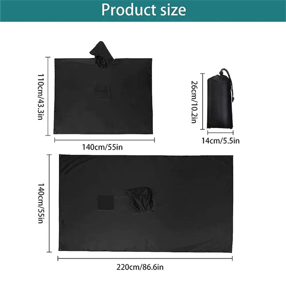 3 In 1 Outdoor Military Rainco - Emergency Poncho Rain 리뷰 및 가격