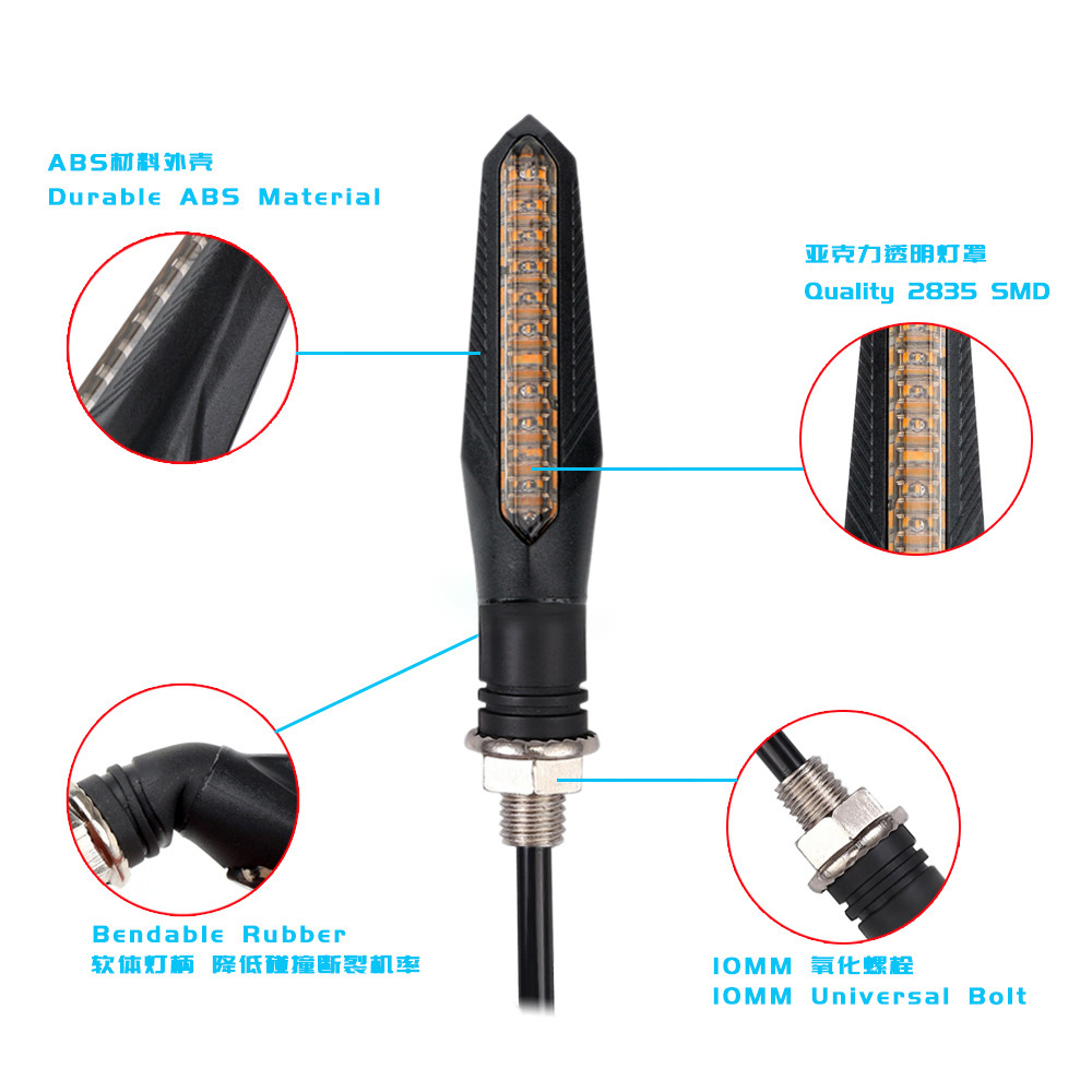 4PCS 12V Motorcycle LED Turn S - Sos Light Strobe 리뷰 및 가격