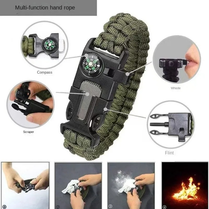 Five in One Compass Bracelet w - Fire Starting Kit 리뷰 및 가격