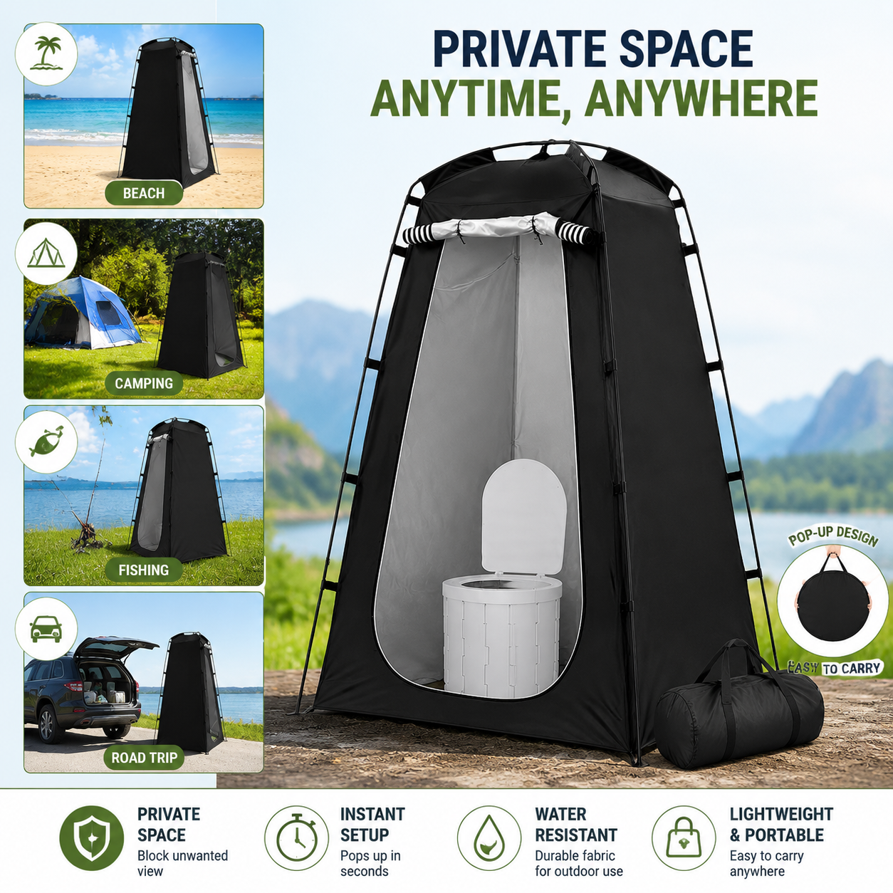 Outdoor Portable Privacy Tent  - Emergency Mylar Tent 리뷰 및 가격