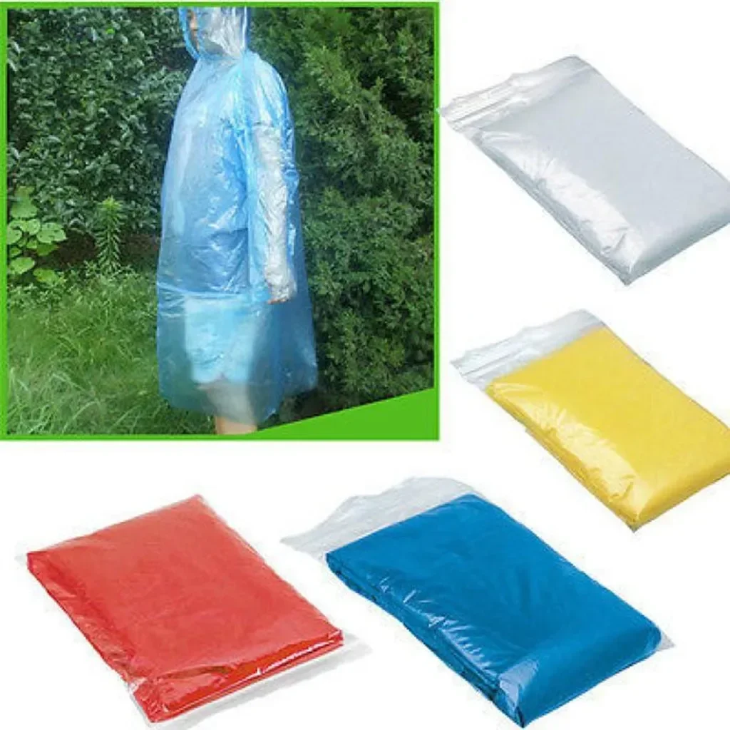 5/10PC Disposable Raincoat Adu - Emergency Poncho Rain 리뷰 및 가격