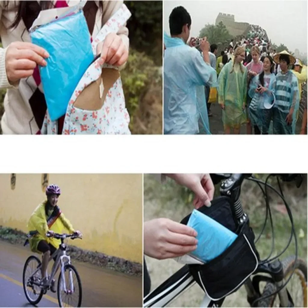 5/10PC Disposable Raincoat Adu - Emergency Poncho Rain 리뷰 및 가격