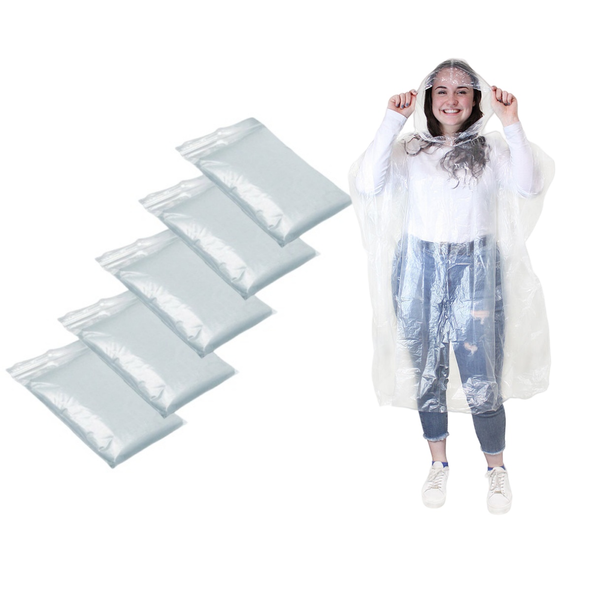 12Pcs Disposable Waterproof Ra - Emergency Poncho Rain 리뷰 및 가격