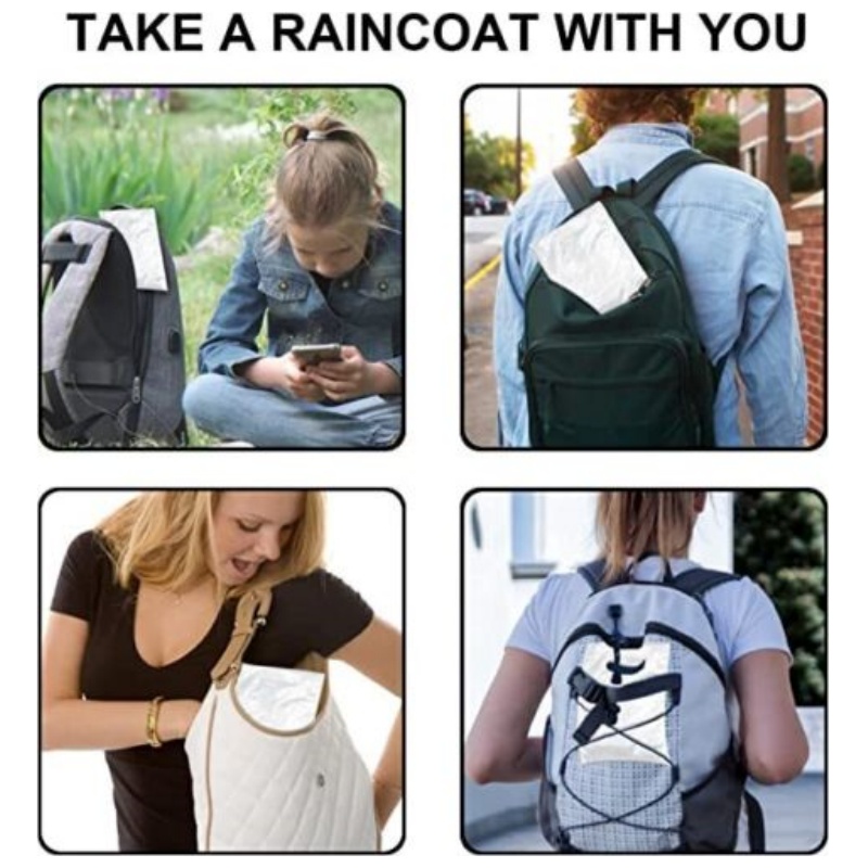 12Pcs Disposable Waterproof Ra - Emergency Poncho Rain 리뷰 및 가격