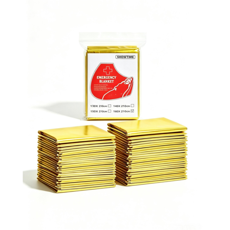 12PCS Large 160×210cm Gold Foi - Survival Blanket Reflective 리뷰 및 가격