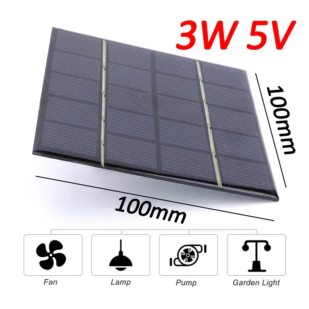 Solar Panel 3W 5V Solar Board  - Solar Emergency Charger 리뷰 및 가격